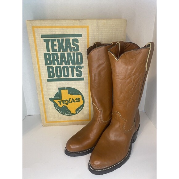 Cowboy Other - Texas Brand Cowboy Work Boots Hypalon Armortred Soles Size 6 1/2 D